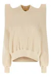 Rick Owens Drkshdw 'techsweat' Sweatshirt With Raglan Sleeves And Cut-out Shoulders In Nude