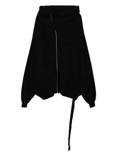 Rick Owens Drkshdw Long-sleeved Sweatshirt In Black