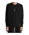 Rick Owens Drkshdw Black Hollywood Crewneck Sweatshirt In Black