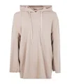 Rick Owens Drkshdw Drop-shoulder Cotton Hoodie In Pink