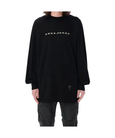 Rick Owens Drkshdw Long-sleeved T-shirt In Black