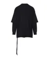 Rick Owens Drkshdw Drkshdw By Rick Owens Relaxed Cotton Sweatshirt In Black