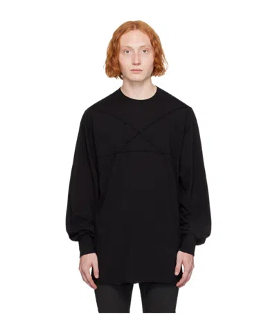 Rick Owens Drkshdw Long-sleeved T-shirt In Black