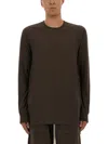 Rick Owens Drkshdw Long-sleeved T-shirt In Brown
