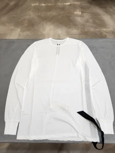Rick Owens Drkshdw Long-sleeved T-shirt In White