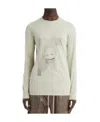 Rick Owens Drkshdw Logo Long-sleeved T-shirt In White