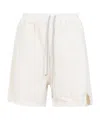Rick Owens Drkshdw Drkshdw By Rick Owens Asymmetric Hem Button Zip Long Boxers In White