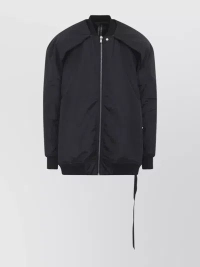 RICK OWENS DRKSHDW LONGLINE JACKET WITH RIBBED CUFFS AND HEM