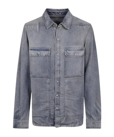 Rick Owens Drkshdw Long-sleeved Shirt In Animal Print