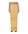 Rick Owens Drkshdw Loose Waist Skirt In Yellow