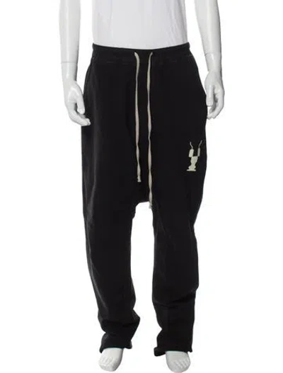 Pre-owned Rick Owens Drkshdw Lounge Bottoms In Black
