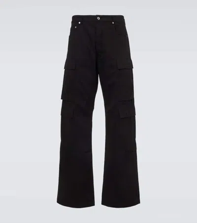 Rick Owens Drkshdw Low-rise Cargo Jeans In Black