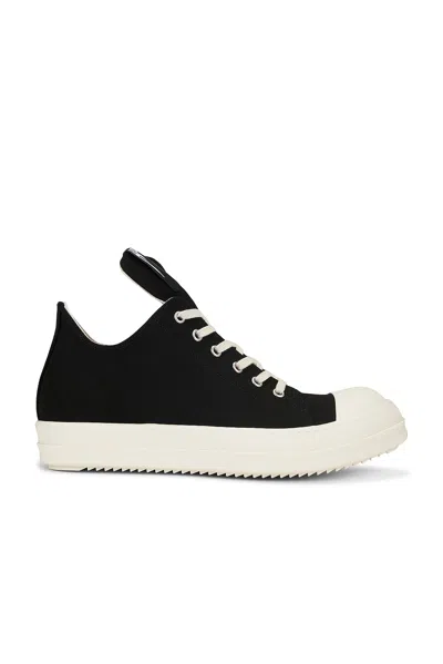 Rick Owens Drkshdw Low Sneaks In Black & Milk