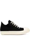 Rick Owens Drkshdw Low Sneaks Lace-up Sneakers In Black