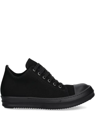 Rick Owens Drkshdw Low Sneaks Lace-up Sneakers In Black