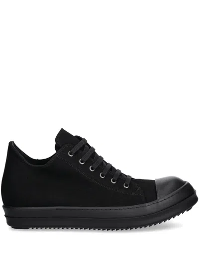 Rick Owens Drkshdw Low Sneaks Lace-up Sneakers In Black