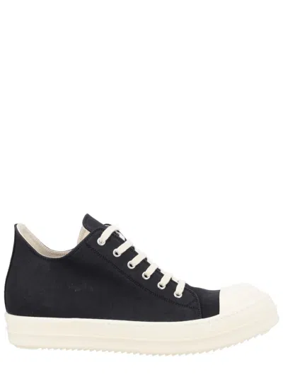 Rick Owens Drkshdw "low Sneaks" Sneaker In Black