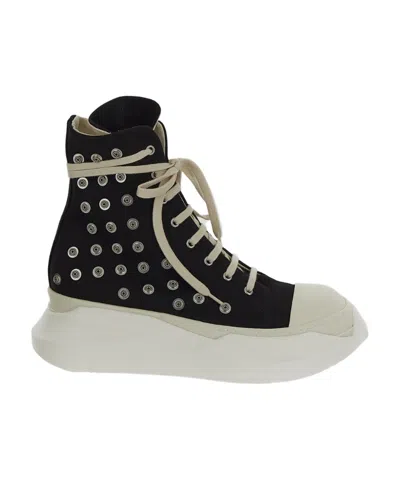 Rick Owens Drkshdw Luxor Abstract High-top Sneakers In Black