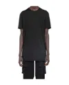 Rick Owens Drkshdw Luxor Short-sleeved Cotton T-shirt In Black