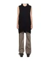 Rick Owens Drkshdw Black Luxor Sl Tank Top In Black