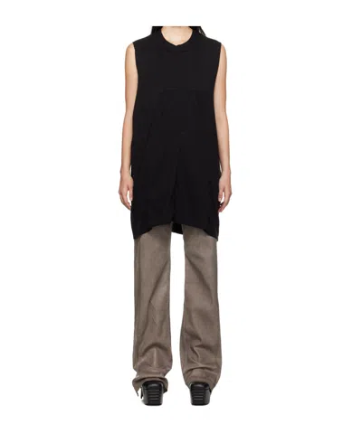 Rick Owens Drkshdw Black Luxor Sl Tank Top In 09 Black