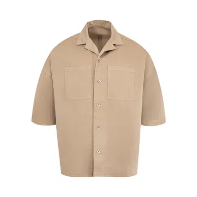 Pre-owned Rick Owens Drkshdw Magnum Tommy Shirt 'dirty Pearl' | Cream | Men's Size L In White
