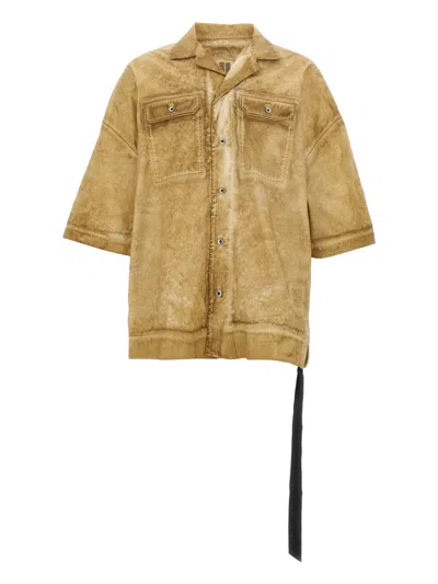 Rick Owens Drkshdw Magnum Tommy Shirt In Nude