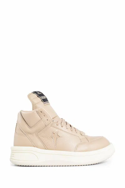 Rick Owens Drkshdw Man Beige Sneakers