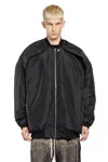 Rick Owens Drkshdw Longline Jacket With Ribbed Cuffs And Hem In Black