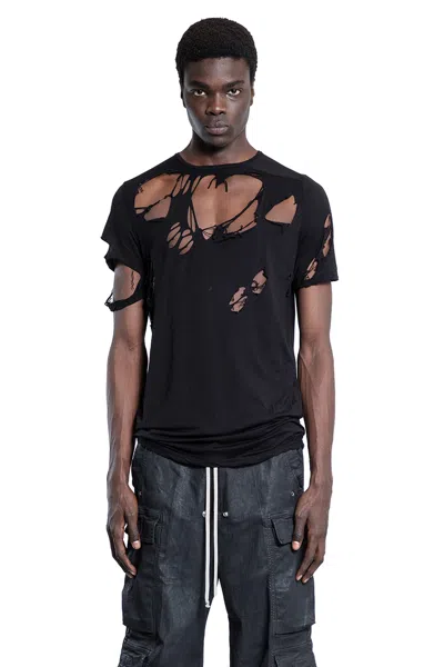 Rick Owens Drkshdw Man Black T-shirts & Tank Tops