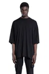Rick Owens Drkshdw Drkshdw By Rick Owens Oversized Cotton T-shirt With Geometric Design And Relaxed Fit In Black