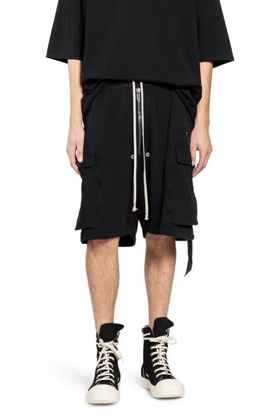 Rick Owens Drkshdw Man  Shorts & Skirts In Black