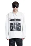 Rick Owens Drkshdw Blanco Chaqueta Vaquera In White
