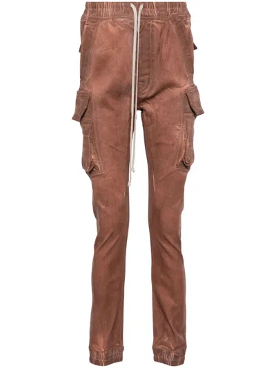Rick Owens Drkshdw Mastodon Cut Cargo Denim In Neutrals