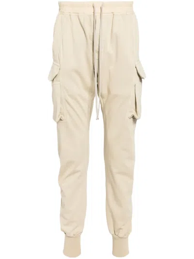 Rick Owens Drkshdw Mastodon Cut Cargo Track Pants In Neutrals