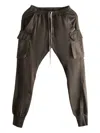 Rick Owens Drkshdw Mastodon-cut Drawstring Cargo Pants In Brown