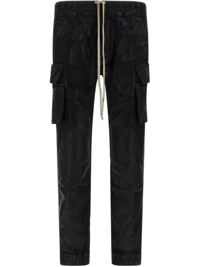 Rick Owens Drkshdw Drawstring Casual Pants In Black