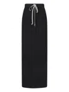 Rick Owens Drkshdw Maxi Sheath Skirt In Black