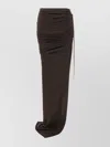 Rick Owens Drkshdw Maxi Skirt Featuring Ruched Detailing In Brown