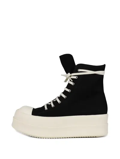 Rick Owens Drkshdw Mega Bumber High-top Sneakers In Black