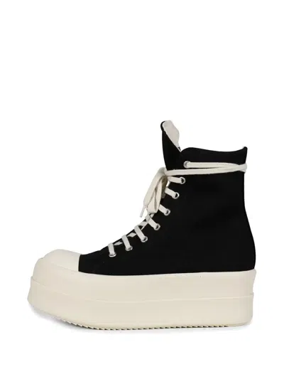 Rick Owens Drkshdw Mega Bumber High-top Sneakers In Black