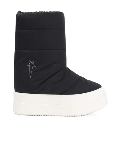 Rick Owens Drkshdw Mega Bumper Lunar Boots In Black