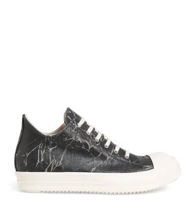 Rick Owens Drkshdw Megacrust Denim Classic Low-top Sneakers In Multi