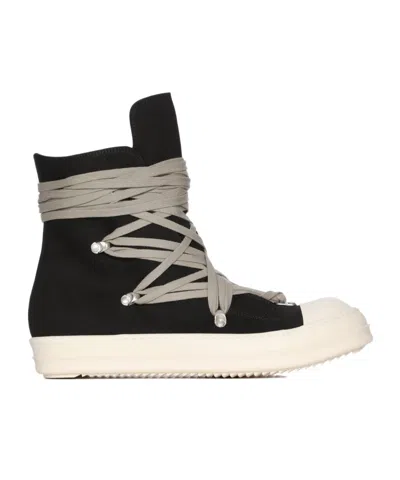 Rick Owens Drkshdw Megalace Sneakers In Black