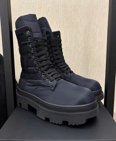 Pre-owned Rick Owens Drkshdw Megatooth High-top Boots-dmc In Black