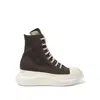 Rick Owens Drkshdw Men's Abstract High Sneakers In Dark Dust/milk