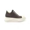 Rick Owens Drkshdw Men's Abstract Low Sneakers In Dark Dust/milk