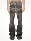 Rick Owens Drkshdw Men's Bolan Bootcut Washed Foil In Black