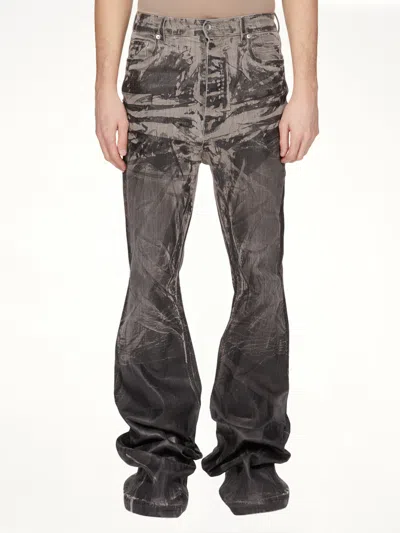 Rick Owens Drkshdw Men's Bolan Bootcut Washed Foil In Black