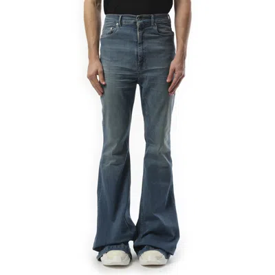 Rick Owens Drkshdw Men's Bolan Bootcut In Blue